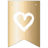 Organische minimalistische natuurlijke bruiloft ED Vlaggetjes (Eerste vlag)