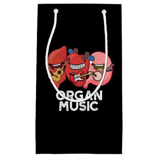 Organische muziek Funny Anatomy Body Parts Pun Klein Cadeauzakje (Voorkant)