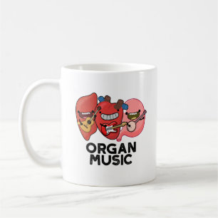 Organische muziek Funny Anatomy Body Parts Pun Koffiemok