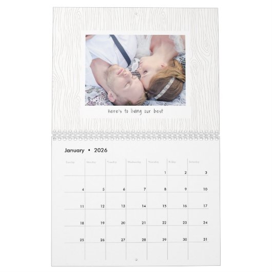 Organische Natuur Gepersonaliseerde fotokalender Kalender (Jan 2026)