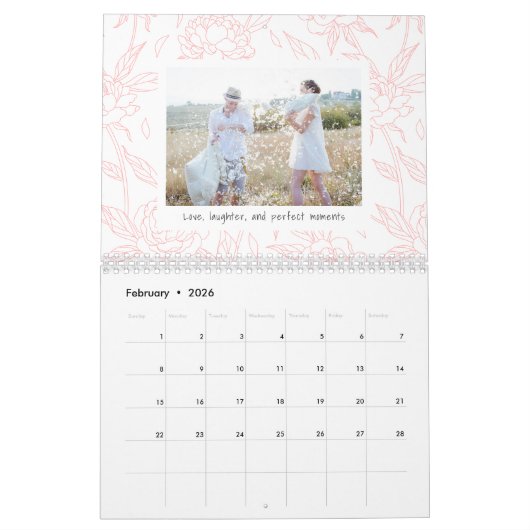 Organische Natuur Gepersonaliseerde fotokalender Kalender (Feb 2026)