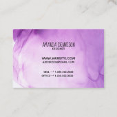 Organische orchideeëninkt Waterverf Visitekaartje (Achterkant)