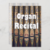 Organische overweging-uitnodiging - buizen kaart (Voorkant / Achterkant)