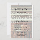 Organische overweging-uitnodiging kaart (Achterkant)