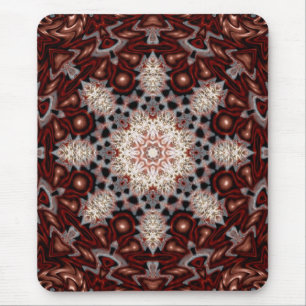 Organische paddenstoel Snowflake Mousepad Muismat