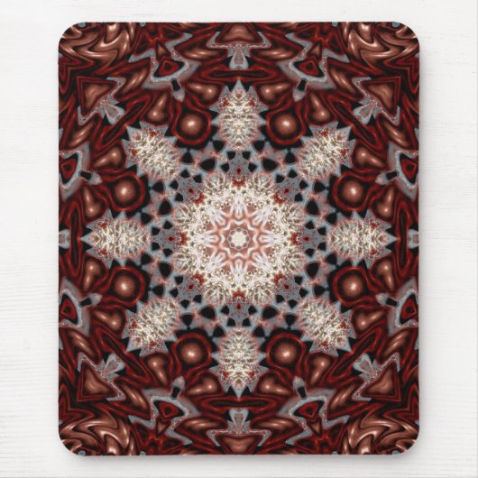 Organische paddenstoel Snowflake Mousepad Muismat (Voorkant)