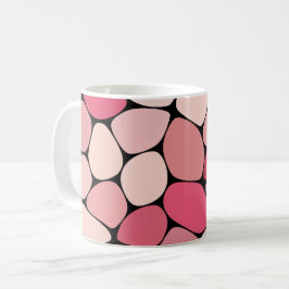 Organische Pebble Design in de kleuren van roze Koffiemok