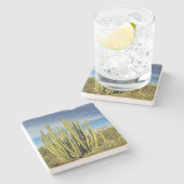 Organische pijpcactus in Arizona, onderzetter van  (Zijkant)