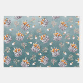 Organische pijpleiding Koraalaalaalaalaalaalvis on Inpakpapier Vel (Voorkant 2)