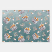 Organische pijpleiding Koraalaalaalaalaalaalvis on Inpakpapier Vel (Voorkant)