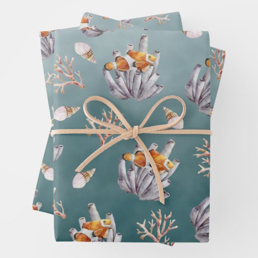 Organische pijpleiding Koraalaalaalaalaalaalvis on Inpakpapier Vel (In situ)