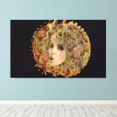 Organische Planeet Canvas Afdruk (Insitu (Houten vloer))