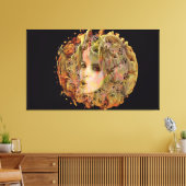 Organische Planeet Canvas Afdruk (Insitu (Woonkamer))