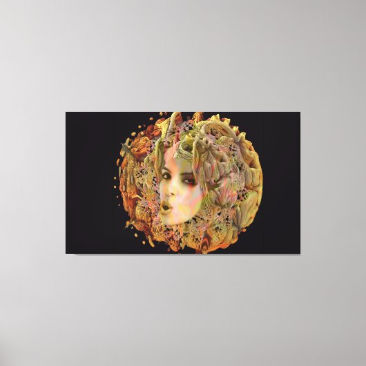 Organische Planeet Canvas Afdruk (Voorkant)