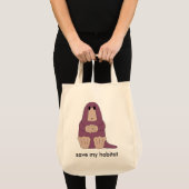 organische platypuskruidzak tote bag (Voorkant (product))