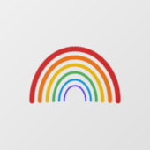 Organische Rainbow Gay Pride LGBTQ Kleurrijk Raamsticker (Vel)