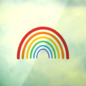 Organische Rainbow Gay Pride LGBTQ Kleurrijk Raamsticker (Vel 3)