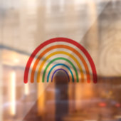 Organische Rainbow Gay Pride LGBTQ Kleurrijk Raamsticker (Vel 2)