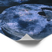 Organische ripe Bunch of Blueberries Poster (Hoek)