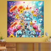 Organische Robot Canvas Afdruk (Insitu (Woonkamer))