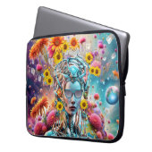 Organische Robot Laptop Sleeve (Voorkant Links)