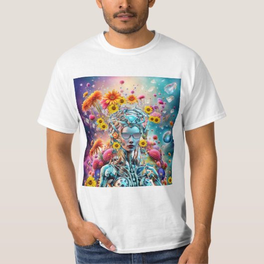 Organische Robot T-shirt (Voorkant)