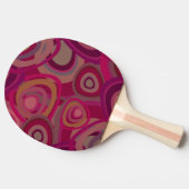 Organische roze tafeltennisbatje (Zijkant)