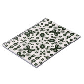 Organische scheikundedocent zwart-wit patroon notitieboek (Linkerzijde)