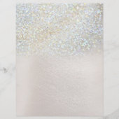 organische schincellafaux glitter en blauwgroen bl flyer (Achterkant)