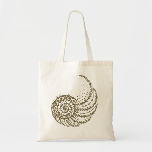 Organische spiraaltan tote bag (Voorkant)