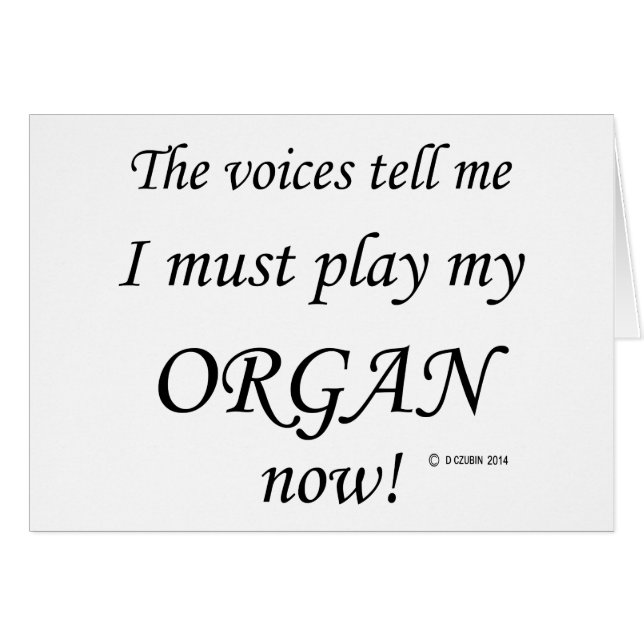 Organische stemmen zeggen moet spelen (Voorkant Horizontaal)