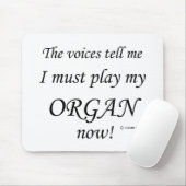 Organische stemmen zeggen moet spelen muismat (Met muis)