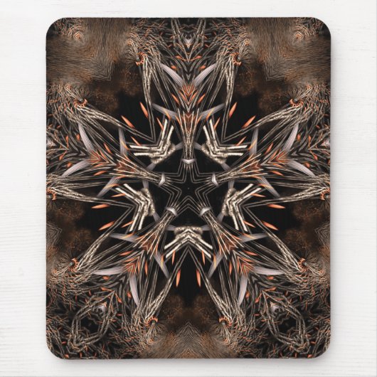 organische ster Mousepad Muismat (Voorkant)