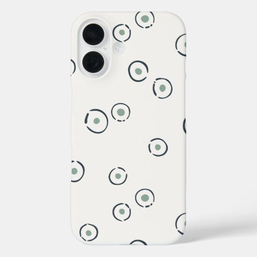 Organische Stippen Abstract Boho Gedempte Saliegro Case-Mate iPhone Case (Achterkant)
