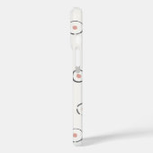 Organische Stippen Abstract Boho Stof Roze Case-Mate iPhone Case (Achterkant / Links)