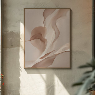 "Organische stromen"   Dynamische vormen Kunst Poster