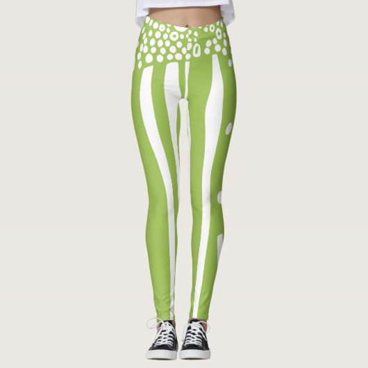 Organische stroom Modern rustiek Leggings (Voorkant)