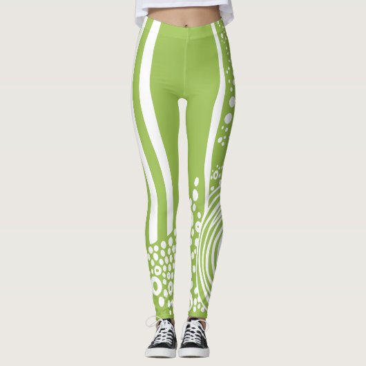 Organische stroom Modern rustiek Leggings (Voorkant)