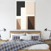 Organische structuur canvas afdruk (Insitu (Slaapkamer))