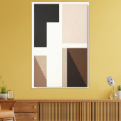 Organische structuur canvas afdruk (Insitu (Woonkamer))