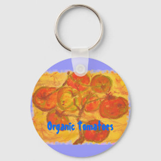 Organische tomaten sleutelhanger