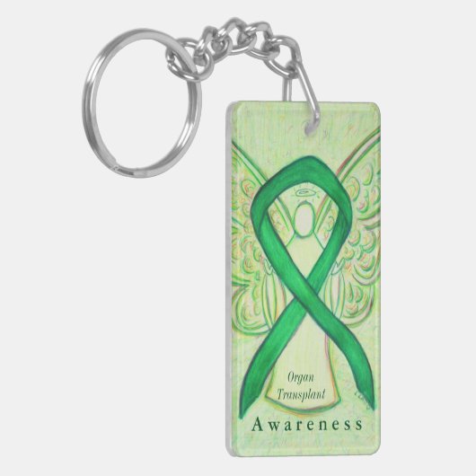 Organische transplantatie Engel-bewustzijn Ribbon  Sleutelhanger (Voorkant Links)