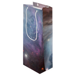 Organische violette hemel sterren orion nevel BEWE Wijn Cadeautas