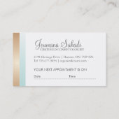 organische Visitekaartjes Afsprakenkaartje (Achterkant)