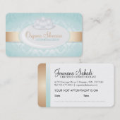 organische Visitekaartjes Afsprakenkaartje (Voorkant / Achterkant)