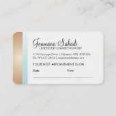 organische Visitekaartjes Afsprakenkaartje (Achterkant)