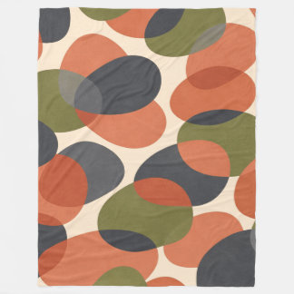 Organische Vorm, Warm Minimale Abstracte Patroon Fleece Deken