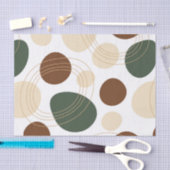 Organische vormen met aardtoon patroon 2 tissuepapier (Craft)