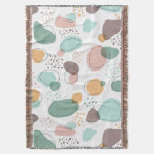 Organische vormen naadloos patroon deken (Voorkant Verticaal)