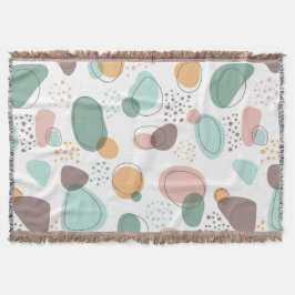 Organische vormen naadloos patroon deken